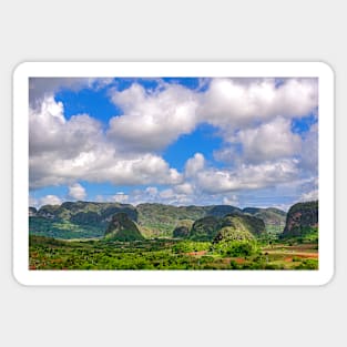 Cuban Countryside. Sticker